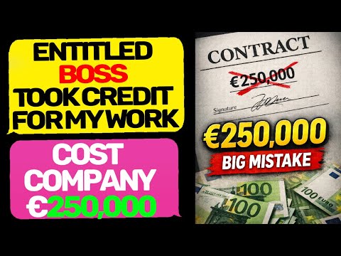 My Boss Took Credit for My Work — Then Signed a Contract That Destroyed Him MaliciousCompliance
