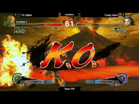 SSF4AE Team Pie Tourney - TS Sabin (Dhalsim) vs Crazy Salvi (Rose)