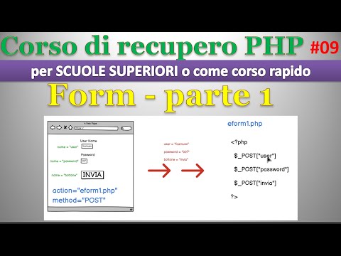 Corso recupero PHP - scuola superiore ITA 09: form, parte 1