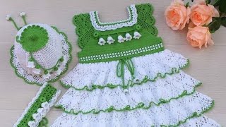 Download lagu Cutest Baby Crochet Dresses Handmade Designs You'll Love ❤ @Sweet_Craft_Crochet mp3