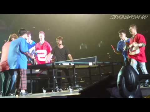 161002 BIG BANG빅뱅 PING PONG GAME MADE VIP TOUR IN SINGAPORE