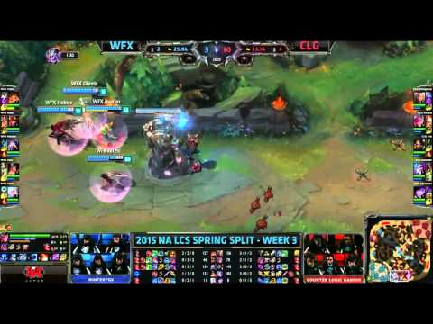 WFX vs CLG   NA LCS 2015 W3D1   Team Winterfox vs Counter Logic Gaming VOD