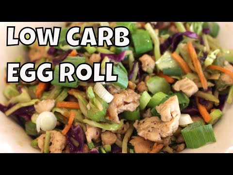 Low Carb Chicken Egg Roll In A Bowl With Linda's Pantry
