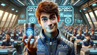 Alien Professor Give a Task to Open Sealed Container with No Tools, Human Uses Simple Physics Sci-Fi