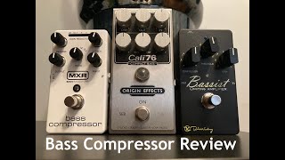 Video thumbnail for MXR M87, Keeley Bassist and Cali76 Bass Compressor Review (Fender Flea Roadworn Jazz Bass) by Marc-Antoine Forget