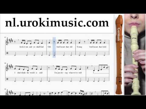 Blokfluit G. Leren Spelen OneRepublic - Counting Stars Blokfluitles Deel#2 Studie Klasse