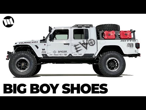Jeep Gladiator Modified and Trimmed to Clear 42 Inch Nitto Trail Grapplers on KMC Grenade Beadlocks
