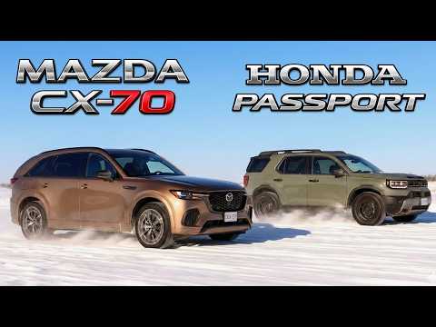 Beauty and The Beast: Mazda CX-70 vs Honda Passport. Comparison And Winter Challenge