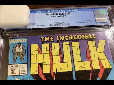 BEFORE PRESSING TO CGC GRADED: Complete Journey Hulk #340 Todd McFarlane