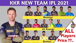 IPL 2021 - KKR Final Squad | Kolkata Knight Riders New Team VIVO IPL 2021|kkr 2021 squad with price