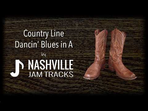 Country Line Dancin' Blues Backing Track in A