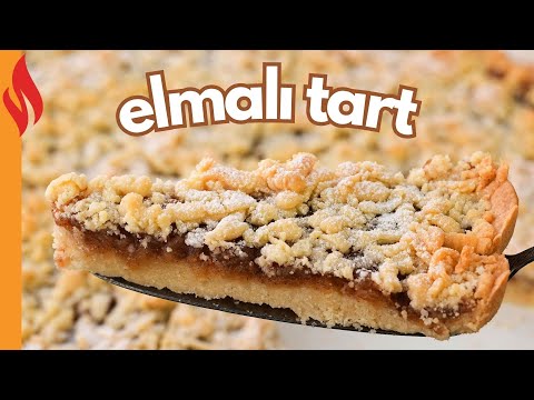 Apple Crumble Tart Recipe 🍏🥧