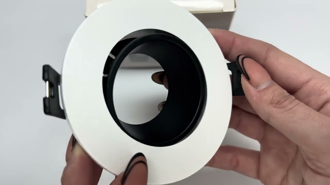 Встраиваемый поворотный точечный светильник FERON DL0375 белый черный 01784