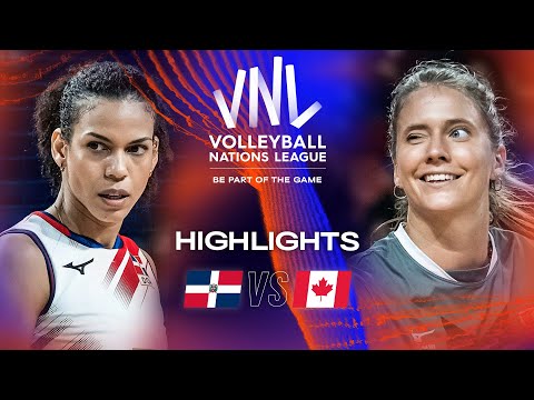 🇩🇴 DOM vs. 🇨🇦 CAN - Highlights Week 2 | Women's VNL 2023