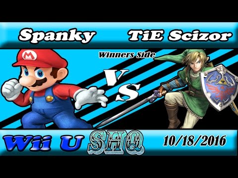 SHQ: The Second Chapter - Spanky (Mario) Vs. TiE Scizor (Link) Winners Side Smash Wii U