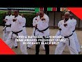 Kenya national Taekwondo team awards President Uhuru honorary black belt