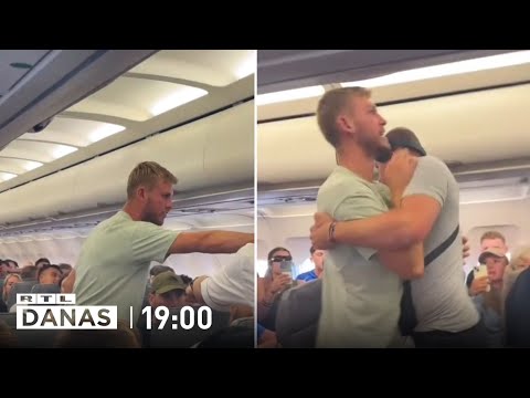 Drama na letu iz Zadra, britanski boksač krenuo prema vratima, svladali ga putnici! | RTL DANAS