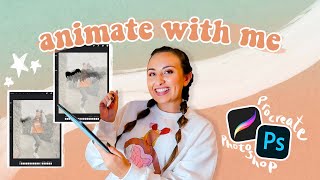 how to make animations in procreate + photoshop | ipad pro
