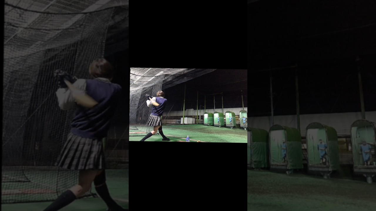 野球少女のすくい上げる感覚The Japanese sense of scooping up a girl #shorts #野球 #baseball #野球女子 #야구 #viral