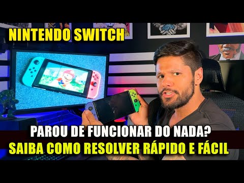 Part of a video titled Nintendo Switch parou de ligar do nada? Resolva esse problema de ...
