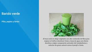 3 recetas de BATIDOS VERDES para ADELGAZAR RÁPIDO de forma SANA