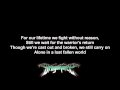 DragonForce - Fallen World | Lyrics on screen | HD