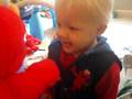 Elijah Playing With Tickle Me Elmo
