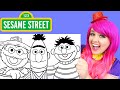 Coloring Sesame Street Characters