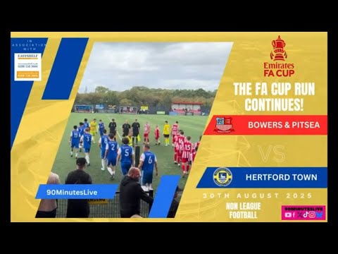 FA CUP highlights of the game between Bowers & Pitsea v Hertford Town #football #facup