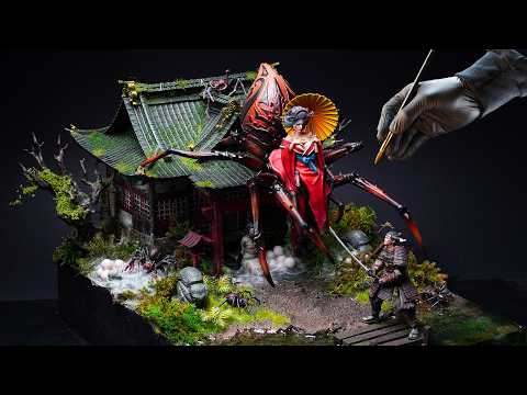 Spider Demon vs. Samurai (Diorama Build)