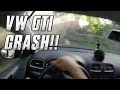 💀 Car Crash - VW Golf GTI on Mountain Road / Touge Canyon Run (60fps, HD)