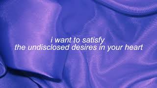 undisclosed desires || muse lyrics