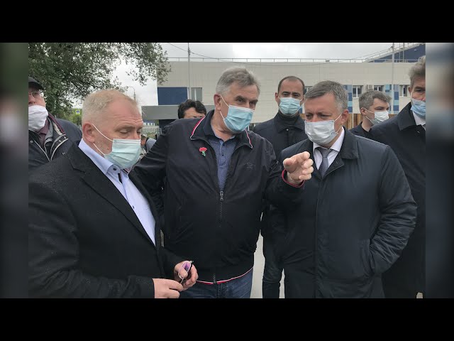 Игорь Кобзев проверил как идёт строительство очистных сооружений правого берега Ангары в Иркутске