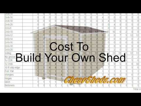 cost to build a 10x10 shed - how to discuss