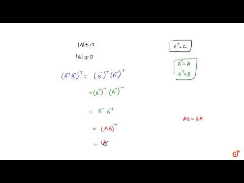 If `A` and `B` are symmetric non singular matrices, `AB=BA` and `A^(-1) B^(-1)` exists then prove