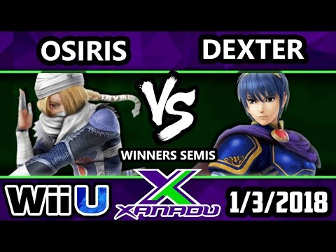 235 Smash 4 - Osiris (Sheik, Falco) Vs. Dexter (Marth) - SSB4 Winners Semis - Smash for Wii U.