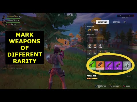 How To Mark Weapons Of Different Rarity *WEEK 7  LEAKED CHALLENGE FORTNITE SEASON 6* #Easiest Way
