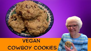 EASY AND DELICIOUS VEGAN COWBOY COOKIES!!