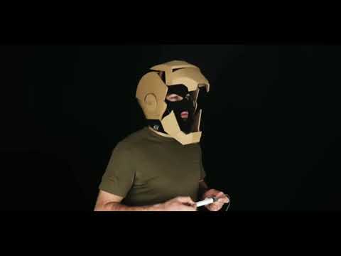 How to make a iron man transformer mask with cardboard