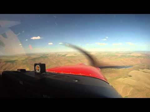 Flying over the Palouse and Snake River in Eastern Washington