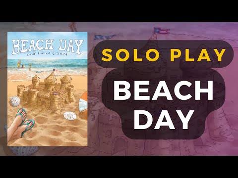 [Kickstarter Preview] Beach Day Board Game Solo Playthrough | DaniCha