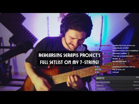 Rehearsing SerapiS Project's Full setlist on my 7-string!