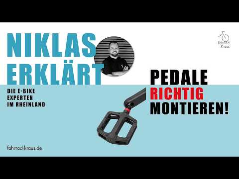 Pedale richtig montieren