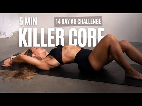 DAY 2 - 5 MIN KILLER AB + CORE WORKOUT - 14 Day Ab Challenge 