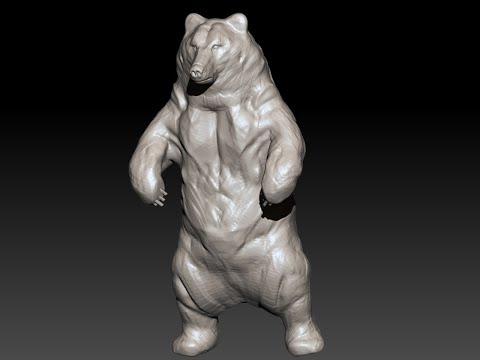 30 Minutes Zbrush Sculpting 115 Bear