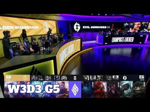 Golden Guardians vs Evil Geniuses | Week 3 Day 3 S11 LCS Summer 2021 | GG vs EG W3D3 Full Game
