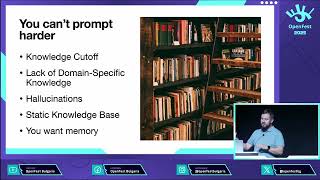 “Make your LLMs smarter with Open Source RAG” – Nikolay Stoitsev