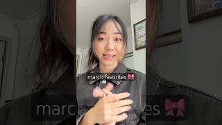 march favorites 🎀 skincare, makeup, fashion items, + more! #shorts #makeup