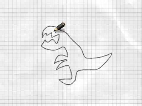 I drew a t-rex