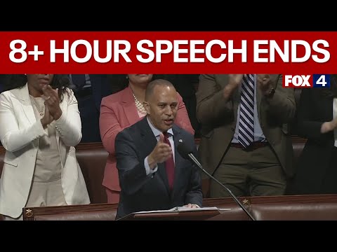 Hakeem Jeffries wraps 'Magic Minute' speech after more than 8 hours